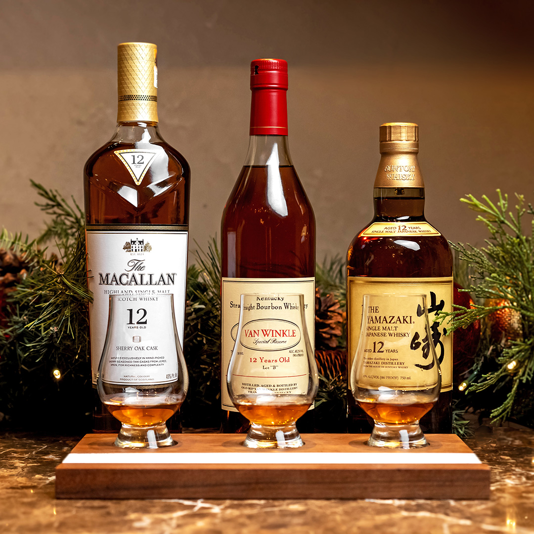 Celebrate the Holidays with The 12 Years of Whiskey Flight