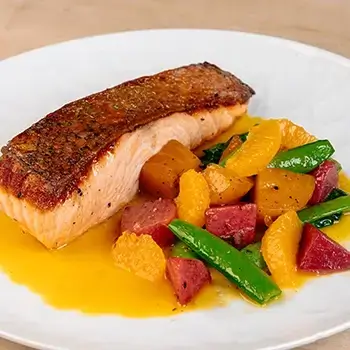 Packed with flavor in every bite, you must try our new Pan-Seared Scottish Salmon!